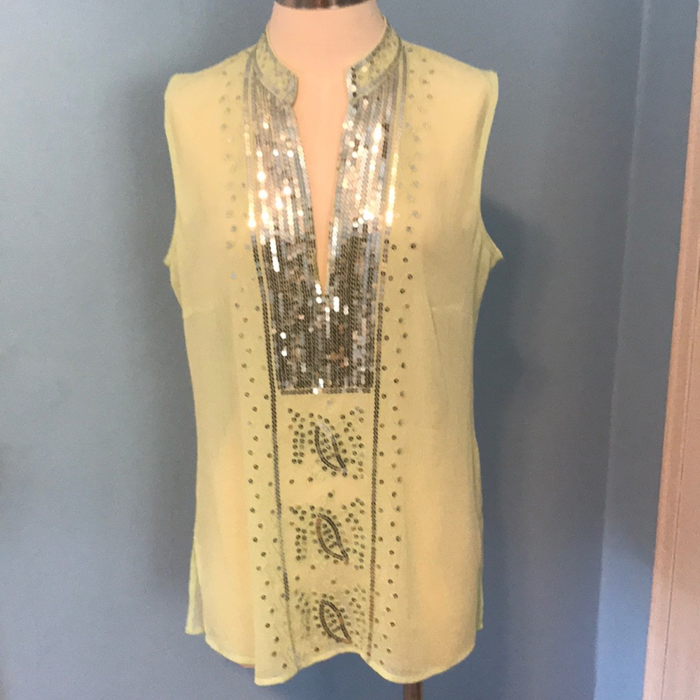 Light Green Sleeveless Women Top.